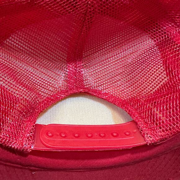 Vintage Red Snapback Hat Motion Industries INC Big Embroidered Logo Patch - Picture 8 of 13